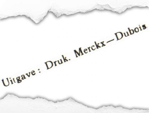 Uitgave: Druk. Merckx-Dubois