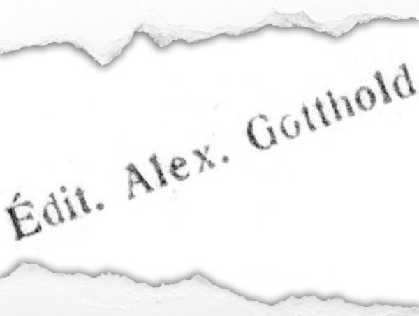 Edit. Alex Gotthold