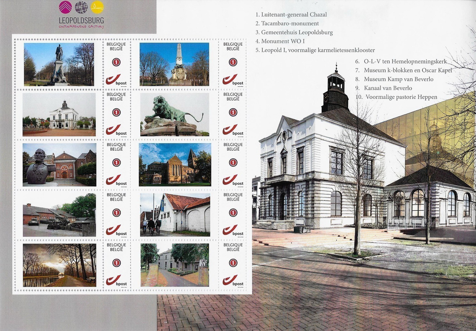 … er mooie postzegels van Leopoldsburg, Heppen en het Kamp van Beverlo bestaan?